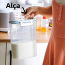 Pote Hermético 2L Com Medidor Organizador De Alimentos Mantimentos Arroz