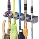 Porta Vassoura e Rodo 5 Ganchos Multiuso